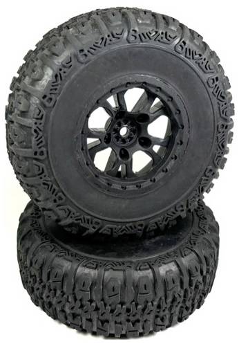 Absima 1:10 Monstertruck, Truggy, Buggy Kompletträder offroad Schwarz 1St.