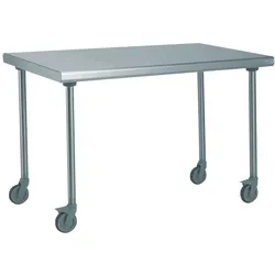 Tournus Ausstattung Zentraler Edelstahltisch auf Rädern Länge 1600 mm Tournus - 414815