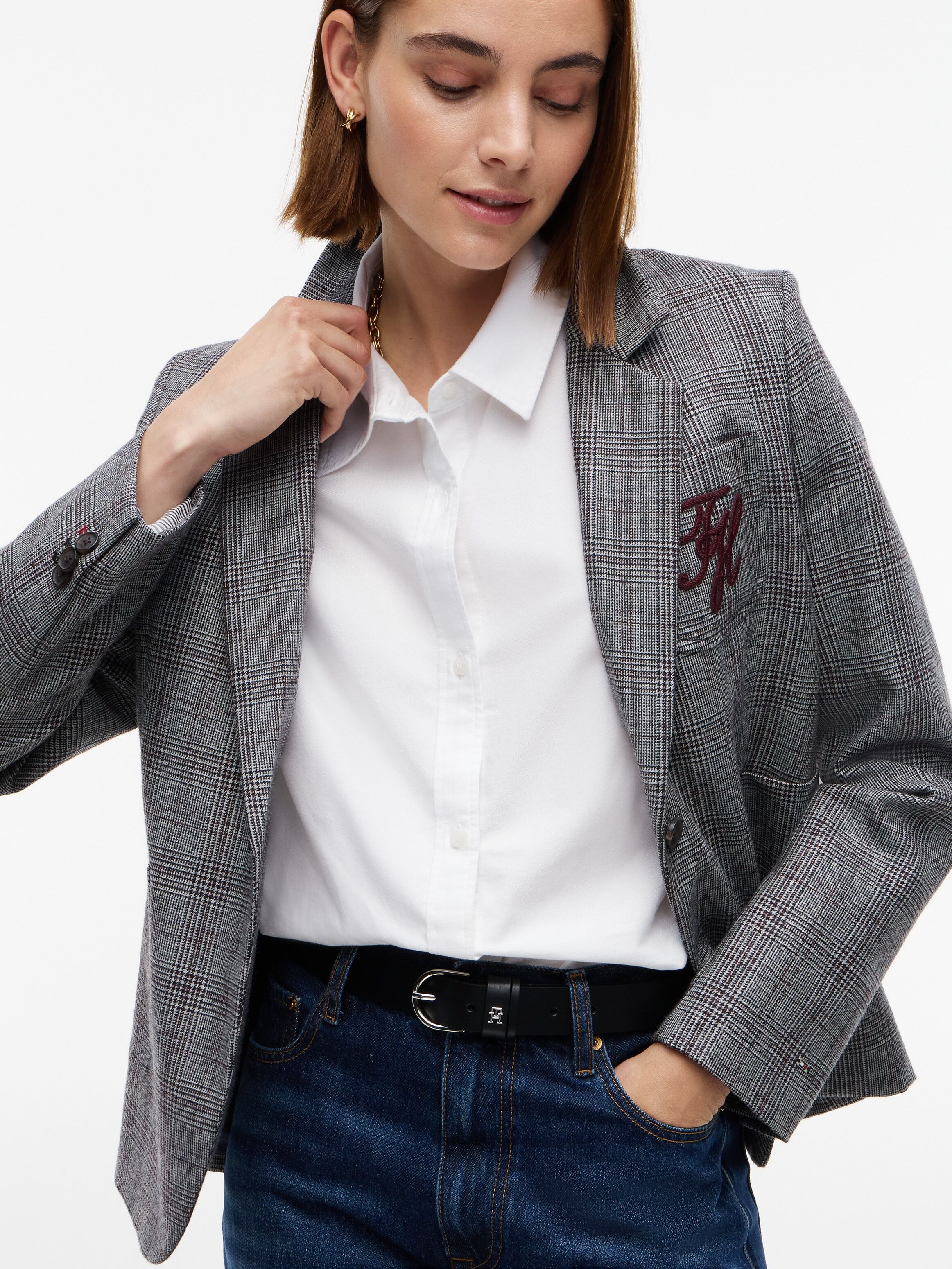Ledergürtel TOMMY HILFIGER "ESSENTIAL EFFORTLESS", Damen, Gr. 100, schwarz, Obermaterial: 100% Rindsleder, Gürtel Ledergürtel schwarz 100