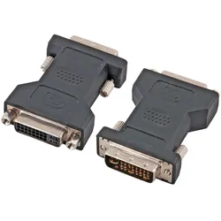 EFB EB465 DVI-VGA Adapter, 2x DVI-I 24+5, St.-Bu., schwarz
