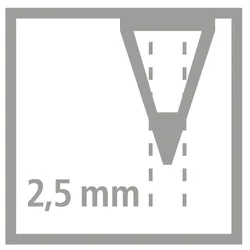 STABILO Dünnkern-Buntstift - Original, 2,5 mm, 1⁄2 Rot - 1⁄2 Blau