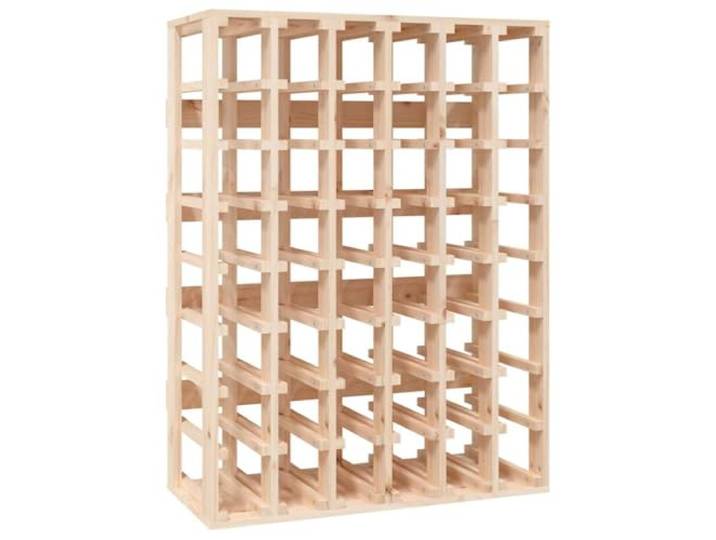 KDVXBCQJH Weinregal 70x33x94 cm für 48 Flaschen Kiefernholz Stilvolle Flaschenablage für Weinkeller und Esszimmer: Naturbelassene Holzoptik mit Kippschutz für sicheren Stand.