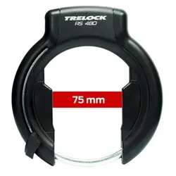 TRELOCK Rahmenschloss RS 480 P-O-C XL AZ 75 mm schwarz SB-Verpackung