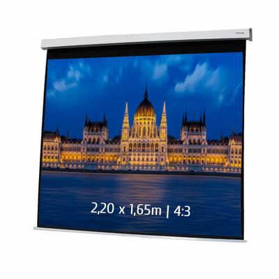 KIMEX - Motorleinwand 2,20 x 1,65m - 4:3-Format