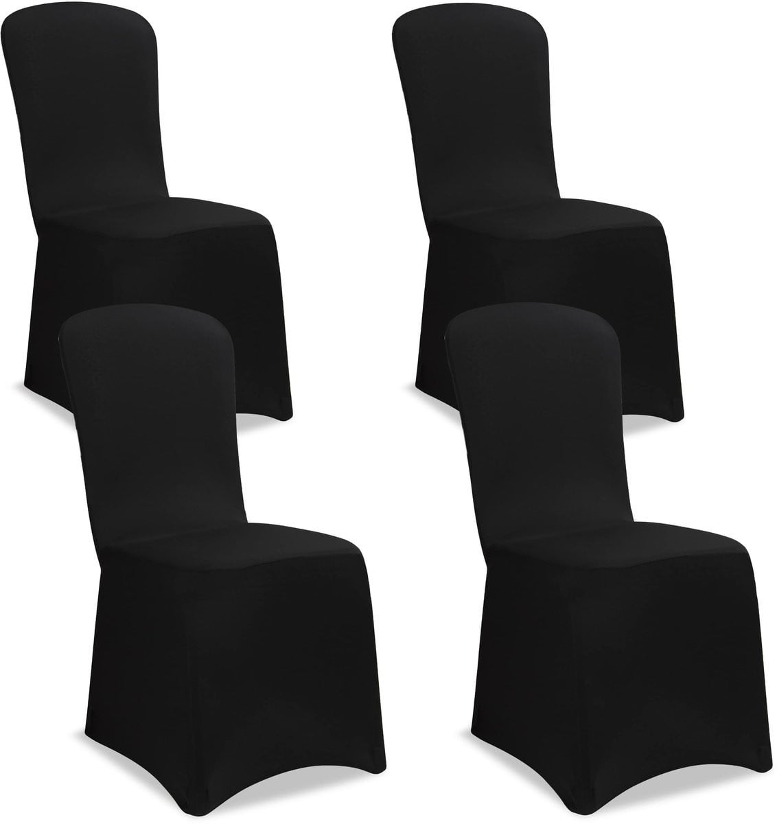 Detex Stoelhoes Set van 4 - Stretch Kreukvrij - Zwart