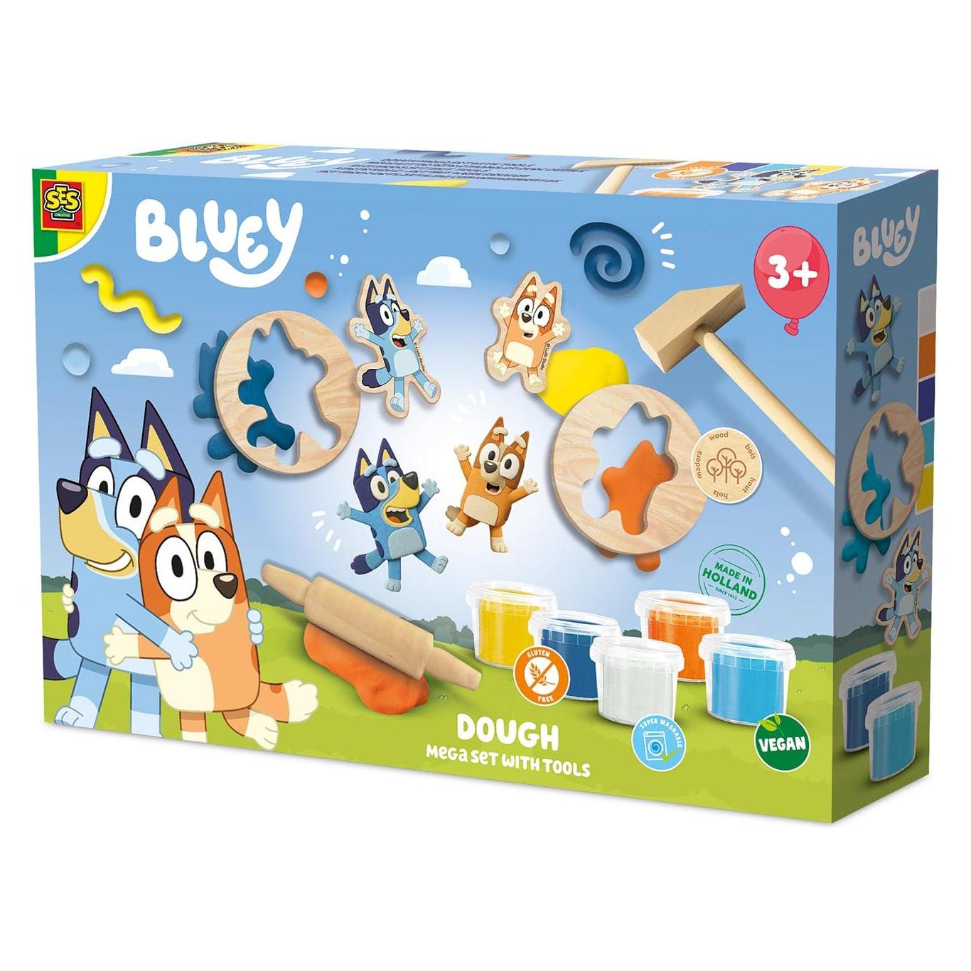 Ses Creative - Bluey - Dough Mega Set 5 x 90g (S14097) (S14097)