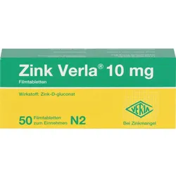 Zink Verla 10mg 50 ST