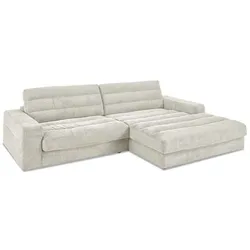 Portobello Ecksofa Weston Cord Light Grey