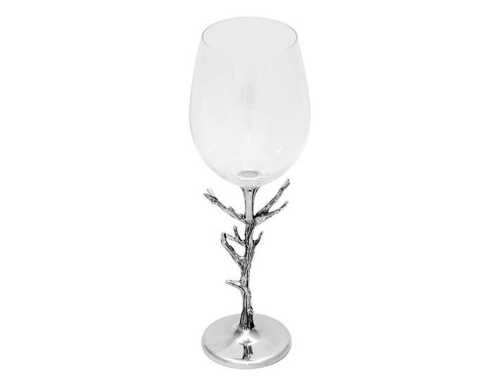 Brillibrum Weinglas Weingläser Metall Stiel im Ranken Weinglas Weinkelch Glas