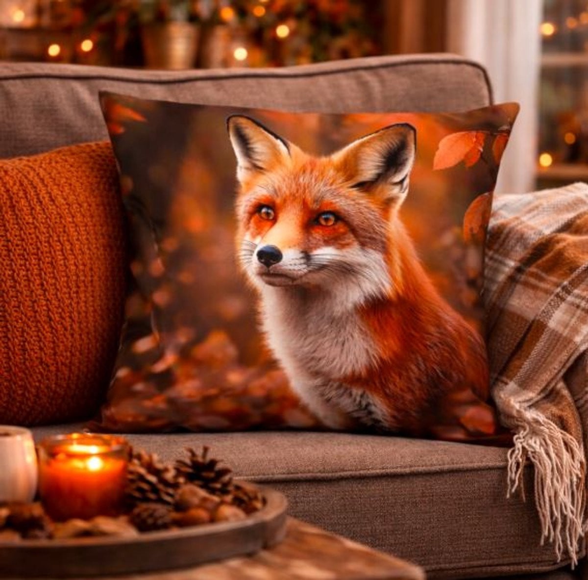 Autumn Fox Collection Kussenhoes 45 x 45 cm
