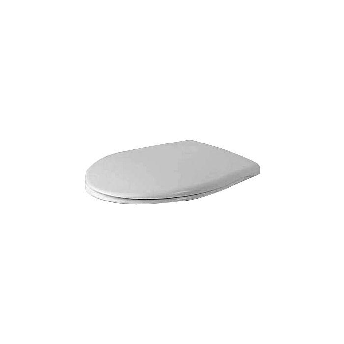 Duravit Design Classics WC-Sitz Duraplus 0066810000 Scharniere Edelstahl, weiß, ohne Absenkautomatik