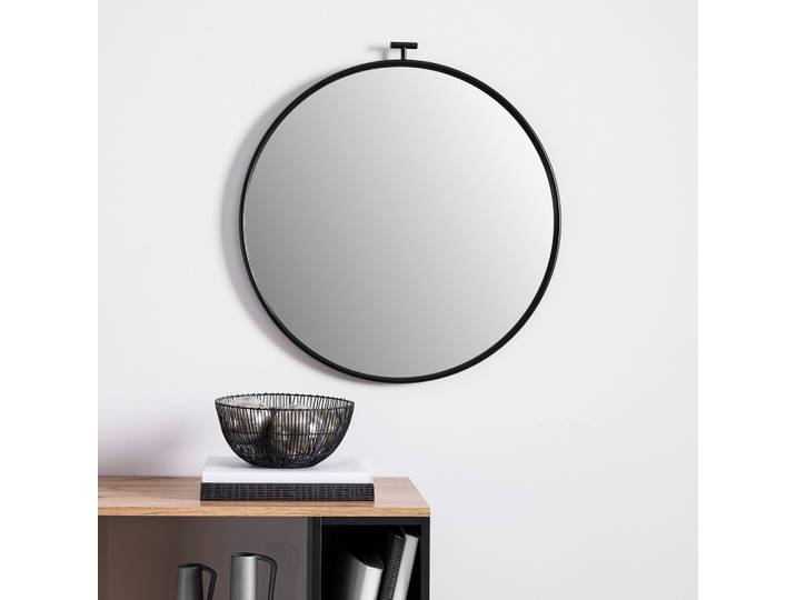 Spiegel Meo Ø 60cm Schwarz