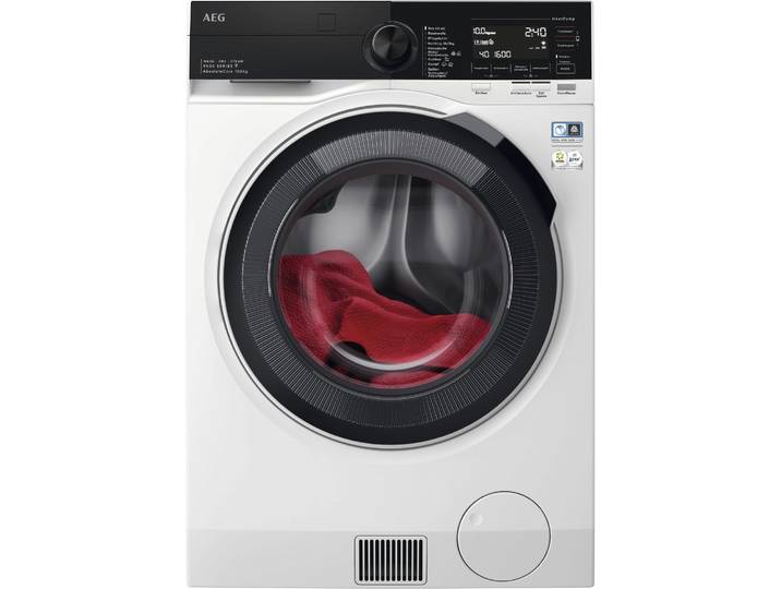 AEG Waschtrockner LWR9W81600 , Wasch_Trocken_Zyklus: B, weiß, B:59,7cm H:67cm T:63,6cm, Waschtrockner, AbsoluteCare: Wärmepumpe und kein Einlaufen von Wolle und Seide, Waschtrockner