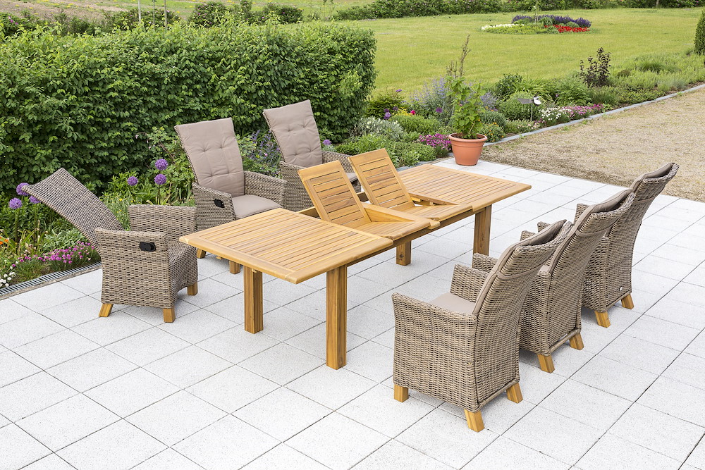 MERXXHANDELS Toskana Set 13tlg 6 Hochlehner Kiss Tisch 180(220/260)x100cm 16909552