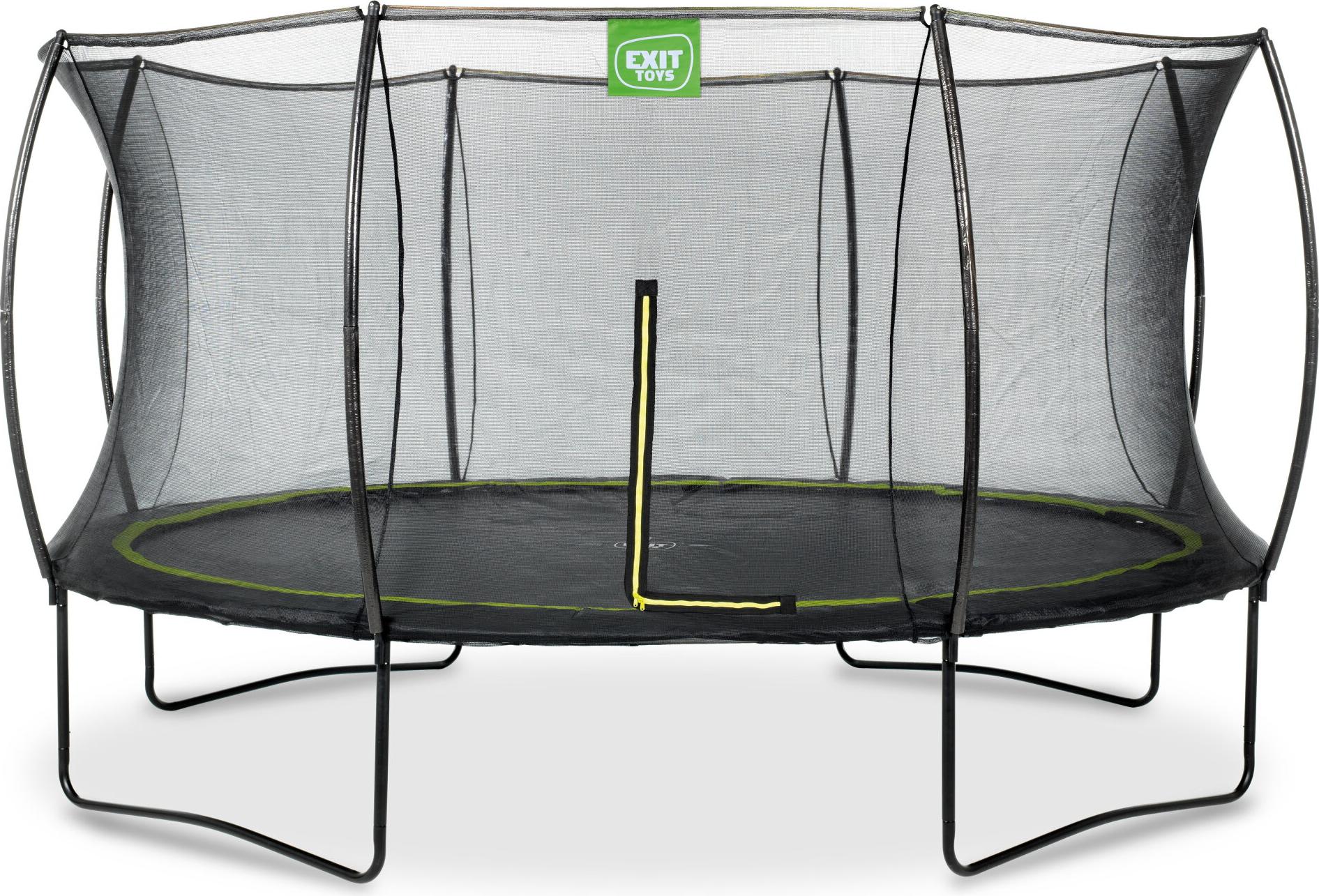 EXIT Silhouette Trampolin ø427cm, auf Beinen, Rund, für Kinder, Schwarz