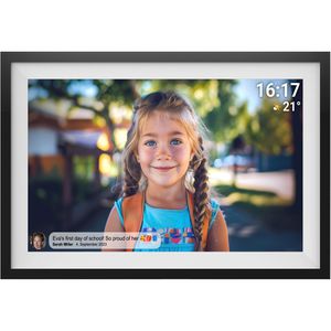 Denver Digitaler-Bilderrahmen PFF-1516, mit WLAN, 15,6 Zoll Touchscreen, 16 GB interner Speicher, schwarz