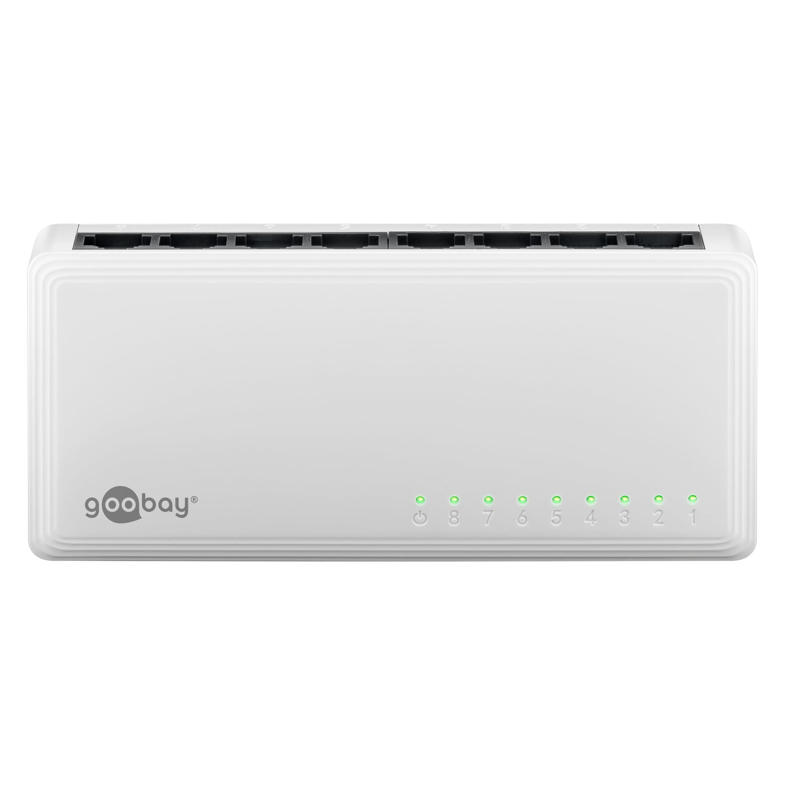 Goobay 8-Port Gigabit Ethernet Netzwerk-Switch (8 Ports) (64564)