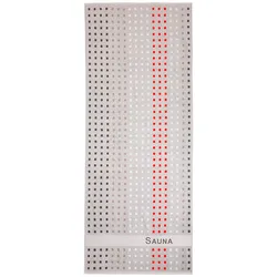 Dyckhoff Saunatuch Liegetuch 'Karo' 80 x 200 cm Silber - Hellgrau