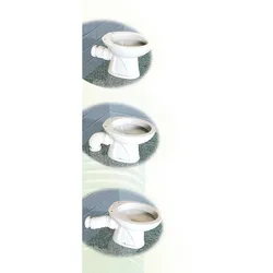 WC-Anschlussstück Universal Ø 100/110mm flexibel Länge min.220mm max.570mm