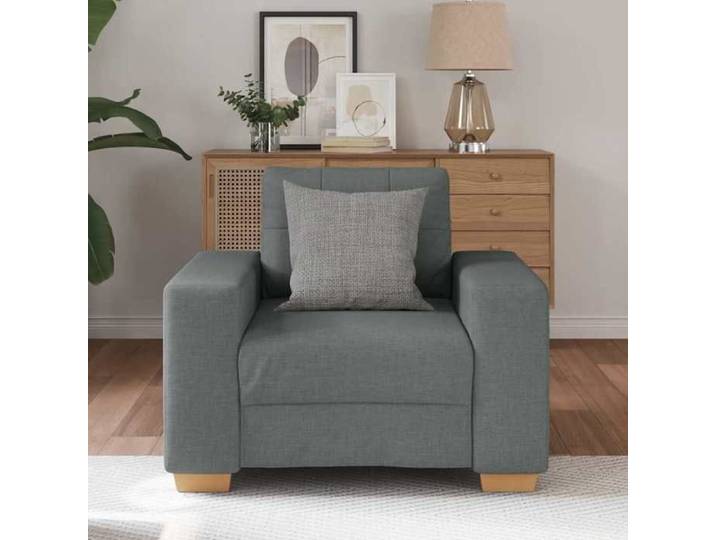 SHELL© Canapé 1 PLACE - Moderne Fauteuil - pour 1 personne - Gris foncé 100x78x80 cm Tissu C5529