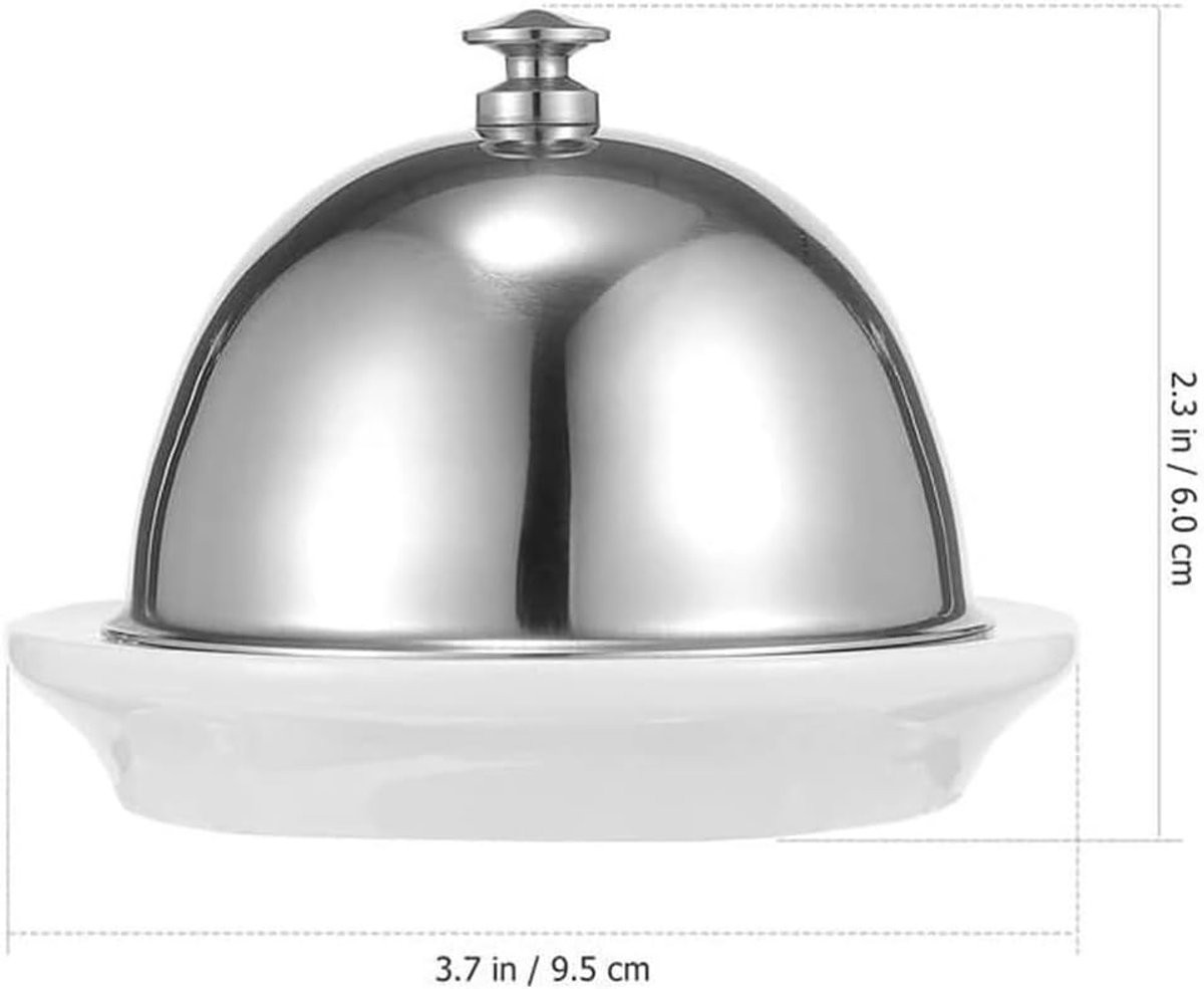 Botervloot Keramiek Boterhouder met Deksel - Wit - 95 x 6 cm