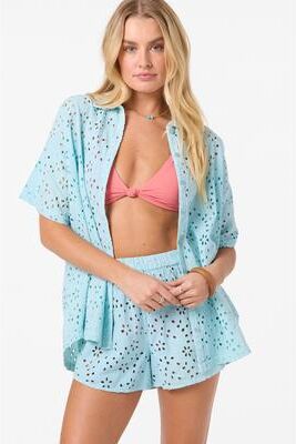 O'Neill s Jenna Cover-Up Top in Stratosphere, Size Small