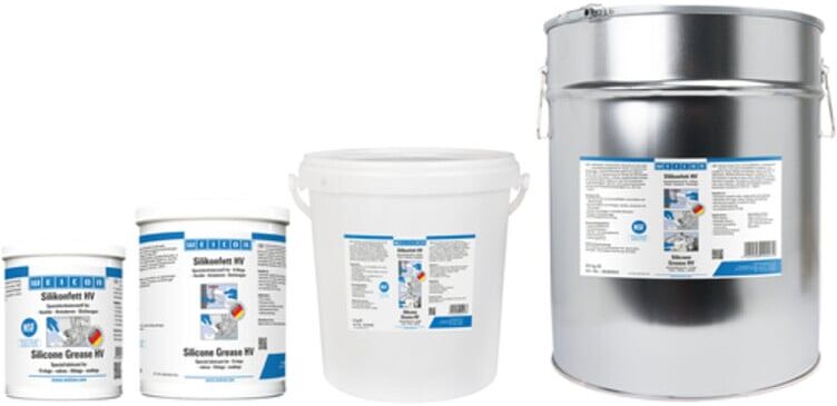WEICON Silikonfett HV, lebensmittelechtes Schmierfett, 5 kg, transluzent (10062503)