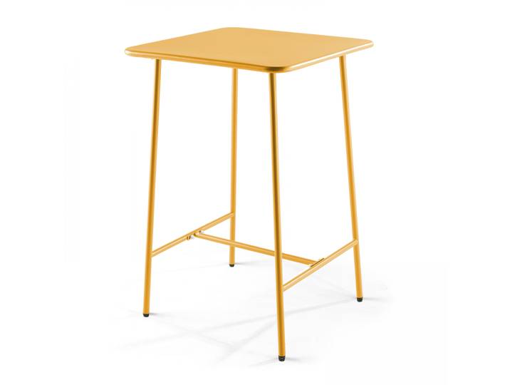Oviala - Table haute extérieure mange-debout 70x70x105 cm en métal