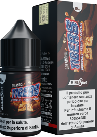 Dreamods Tigers Aroma Mini Shot 10ml Cioccolato Arachidi Caramello