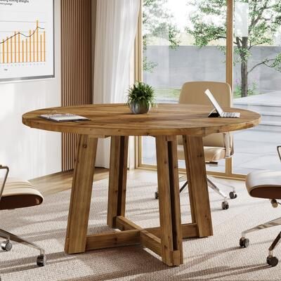 BLUEBELL 47-Inch Solid Wood Conference Table for 4-6