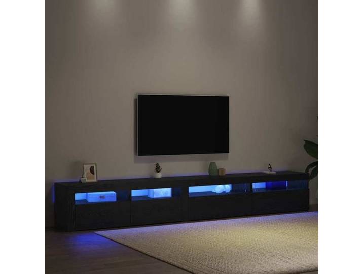 SALE Janvier  MODERNE Armoires TV - MGH - Meubles TV 3 pcs - Pour salon - Chêne noir 270x35x40 cm TT4151