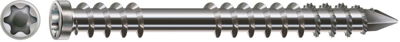 Terrassenschraube "Spax T-Star plus", silber (silberfarben), L:50mm, Edelstahl, Schrauben, Terrassenschraube silberfarben 50mm