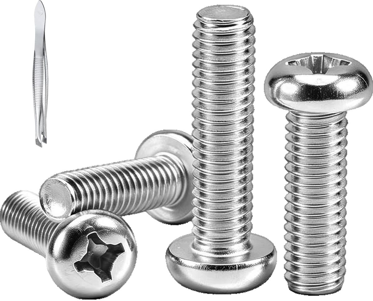 600 stuks M1.4 mini-schroevenset met micro kruiskopschroeven