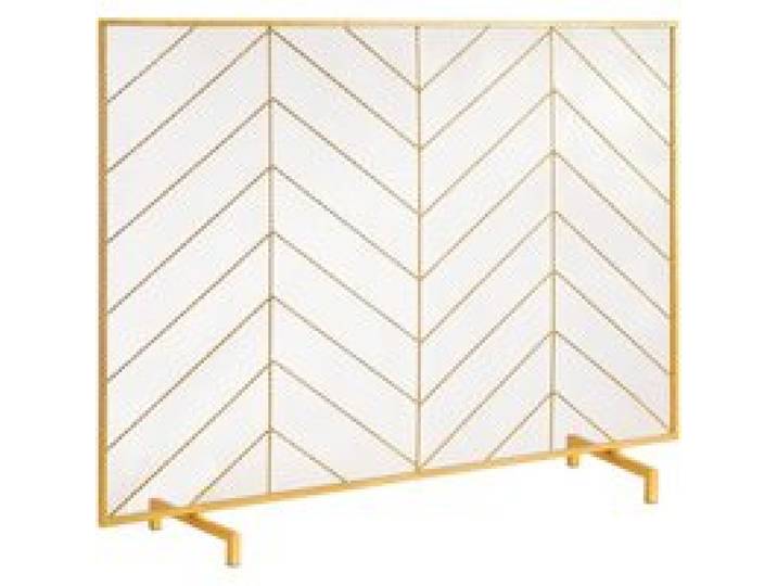 VEVOR Funkenschutzgitter Eisen Kaminschutz 980mm Kamingitter Ofengitter Vintage Ofenschutzgitter 0–40 °C Kaminschutzgitter Kaminofen Schutzgitter Ofenschirm Gitter gegen Funkenflug Gold