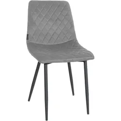 CLP Stuhl Telde Samt - Farbe: grau