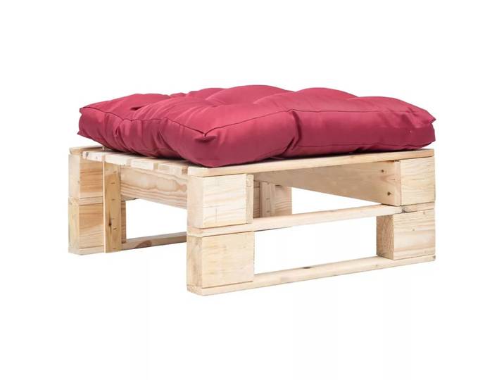 VidaXL - Paletten-ottomane holz, One Size, Rot Bunt