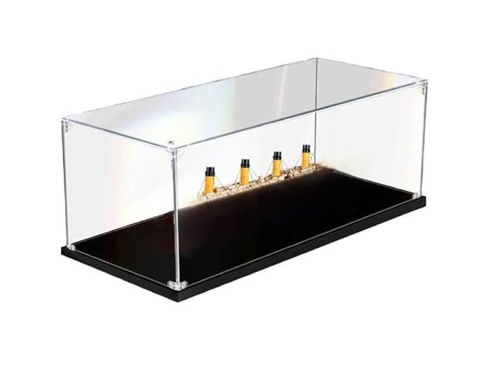 Acryl-Vitrine Modell-Vitrine für LG 10294 Collectibles Transparente Staubdichte Vitrine A3mm,140x20x50CM