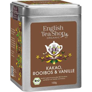 EnglishTeaShop Tee Kakao Rooibos & Vanille, in der Dose, BIO, Rooibostee, loser Tee, 100 g