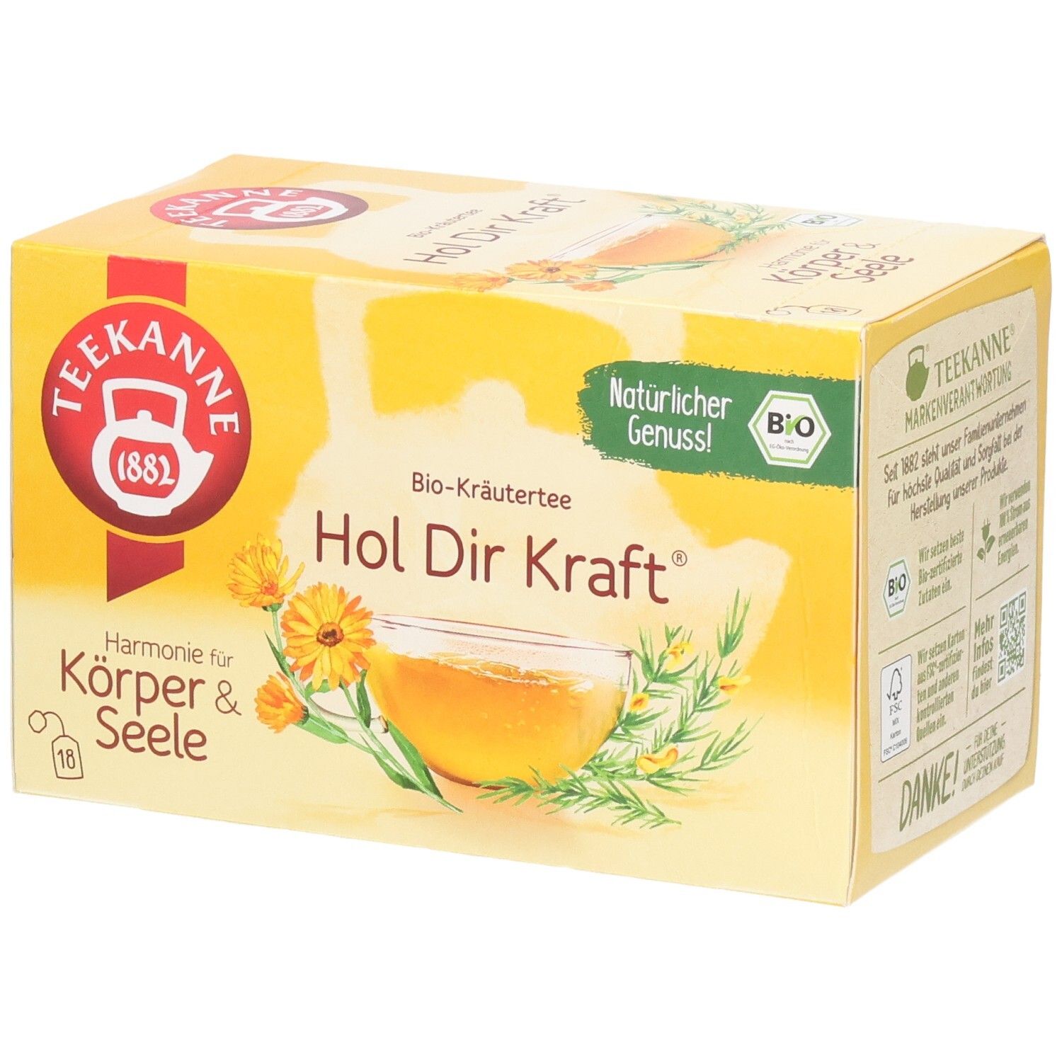 Teekanne BIO Harmonie f. Körper & Seele Hol Dir Kraft 18 St Tee