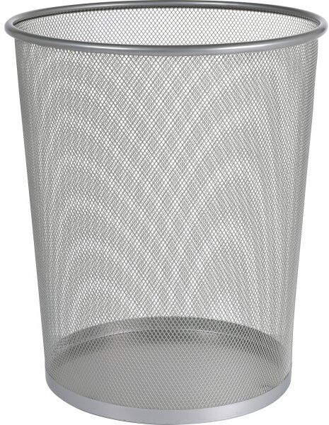 Office Mesh Papirkurv   18 Liter   Sølv