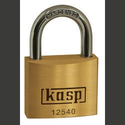 Kasp K12530 Vorhängeschloss 30 mm verschieden schließend Goldgelb Schlüsselschloss