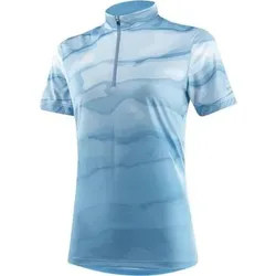 LÖFFLER Damen Trikot W BIKE SHIRT HZ BARKLY, Größe 42 in Blau Blau