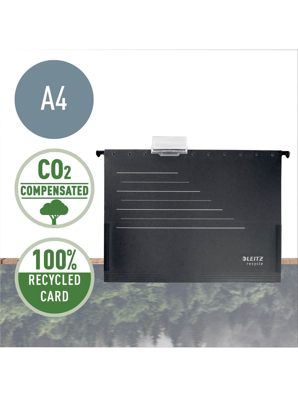 Leitz ALPHA Recycle Hängetasche, Schwarz