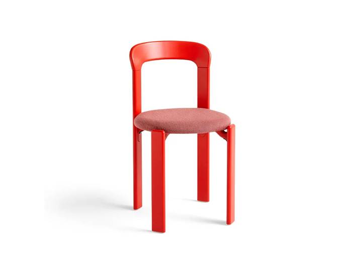 HAY Rey gestoffeerde stoel Steelcut Trio 636 scarlet red