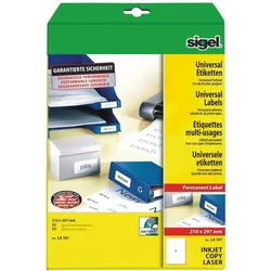 Sigel, Etiketten, Etiketten