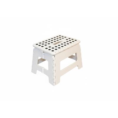 Klapphocker, Klapptritt 22 cm für Kinder faltbar bis 150 kg Weiß
