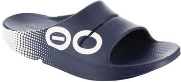 OOFOS OOahh Sport - Mens 8 Navy Sandal Medium