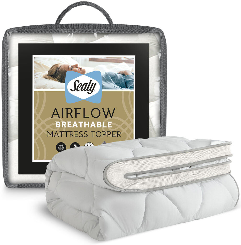 Sealy UK Sealy Airflow Mattress Topper White Kingsize (5')