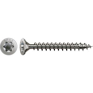 Spax Holzschrauben 1208001004005 T-STAR plus, aus Edelstahl A4, 10 x 400mm, Vollgewinde, Senkkopf, 50 Stück