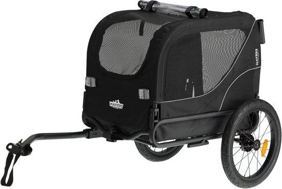 Hundekarren - Tieranhänger - Für aktive Ausflüge - 2-in-1-Funktion - Bis 20 kg - Schwarz